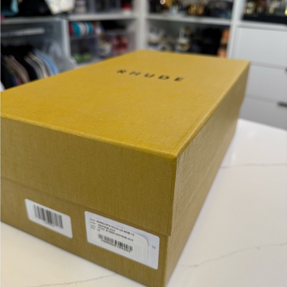 Rhude Black and Cream Slide Sandals - New! - Picture 9 of 11